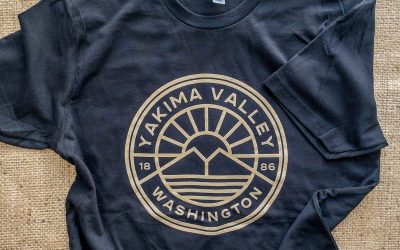 Yakima Valley Tee • Black & Gold