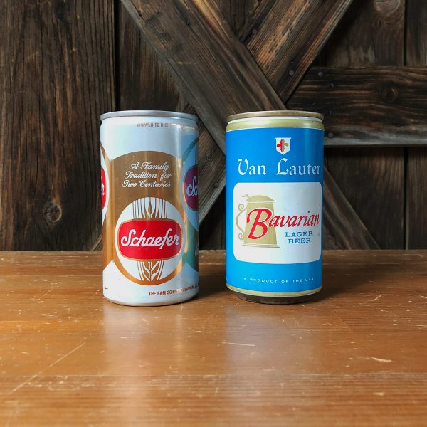Schaefer Beer Can & Van Lauter Bavarian Lager