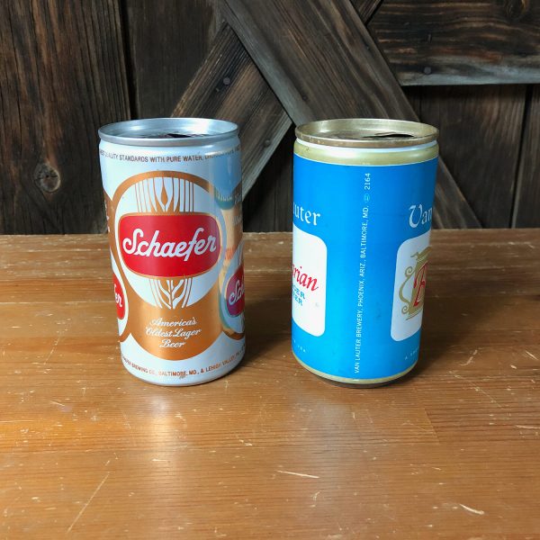 Schaefer Beer Can & Van Lauter Bavarian Lager