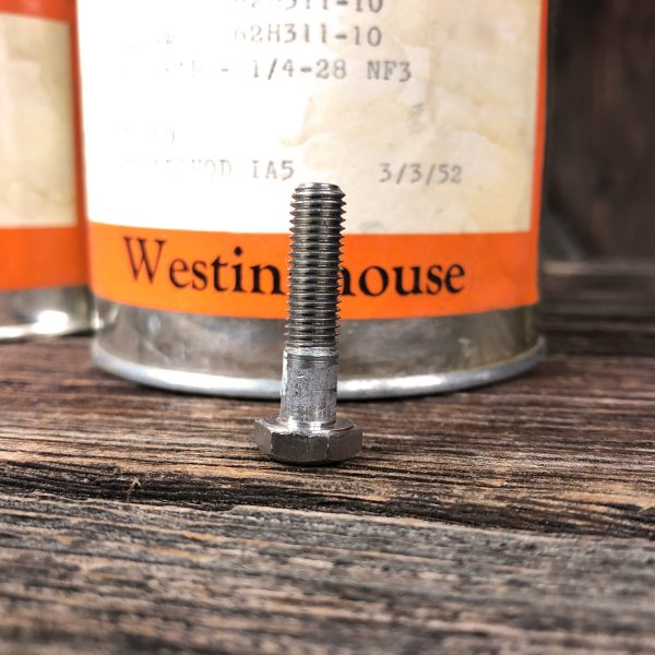 Westinghouse 1/4-28 NF3 Hex Bolts