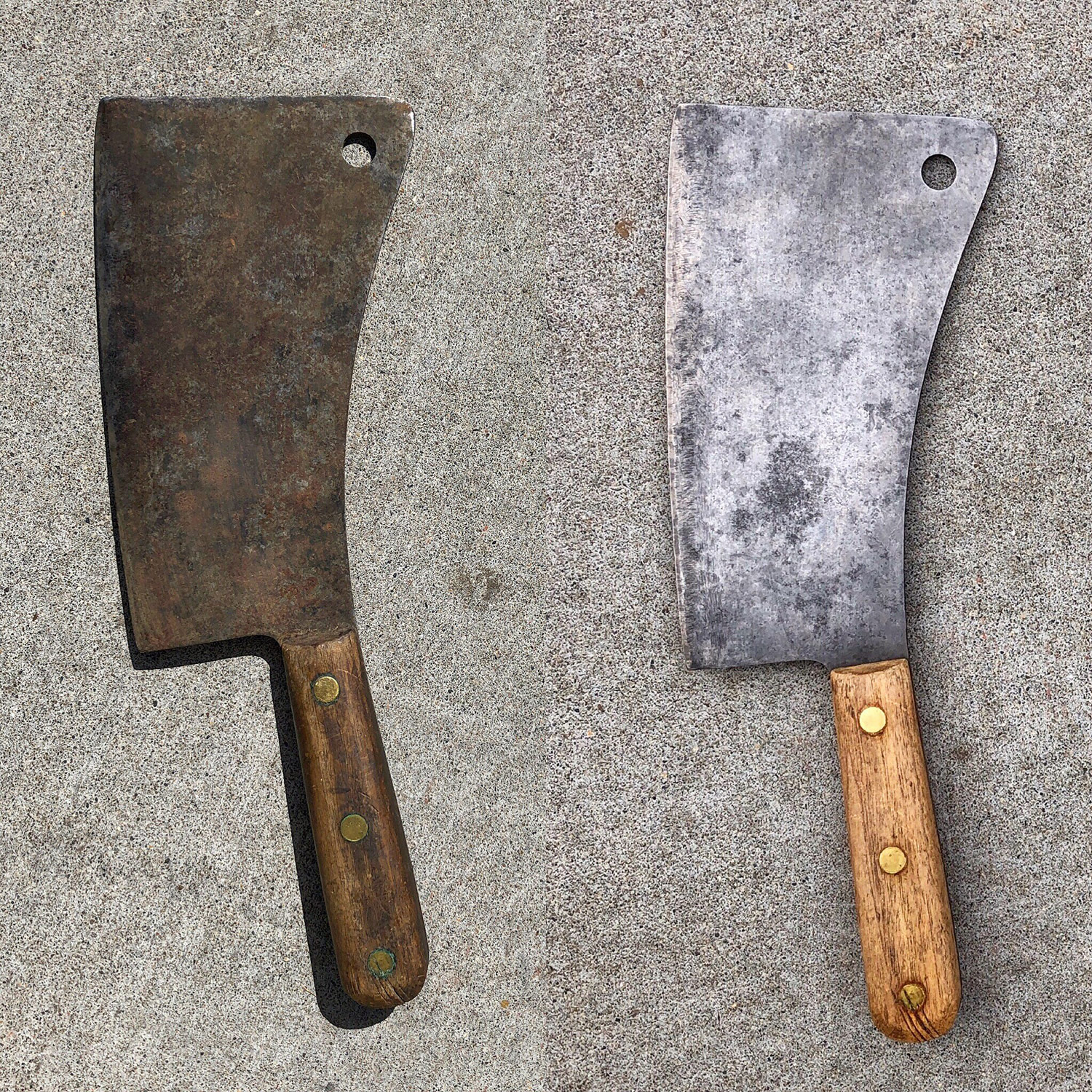 Vintage tools before restoration