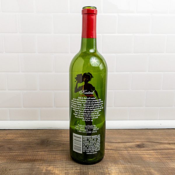 Lady in Red 1 Pinup Girl Wine Bottle