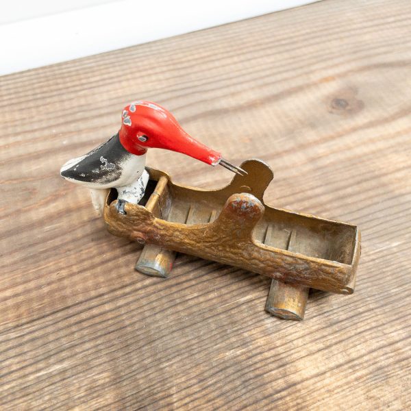 Woodpecker toothpick holder