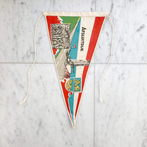 Afsluitdijk Netherlands Souvenir Pennant