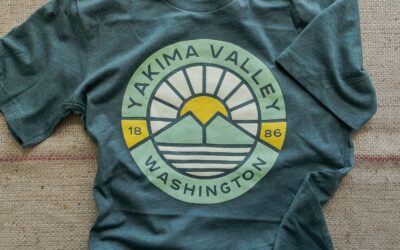 Yakima Valley T-Shirt Forest Green Multi-Color Print